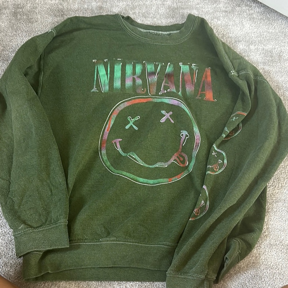 NIRVANA Multicolor Logo Crewneck Sweater